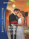 Cover image for Marry Me, Mendoza!